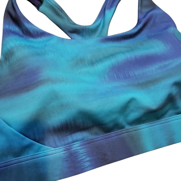 Athleta Blue Tie Dye Sports Bra Small Like New! - Picture 2 of 5